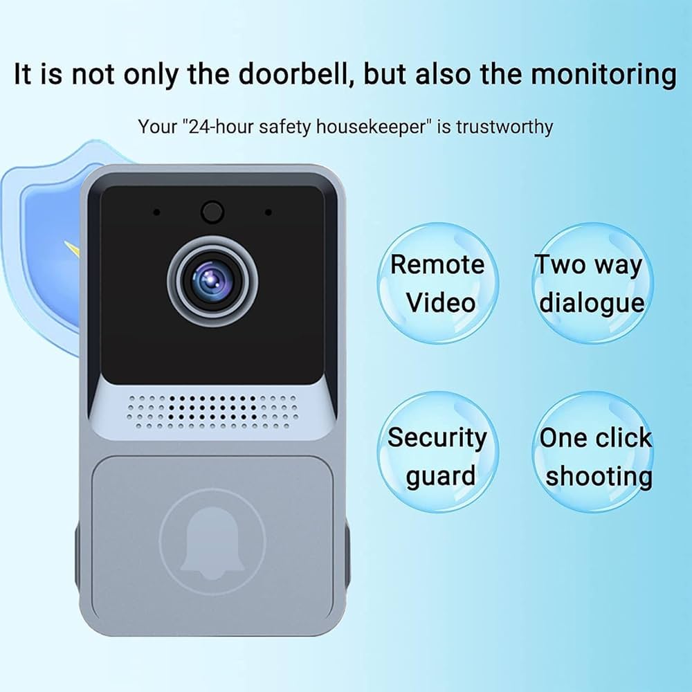 ❤️新品未使用❤️ カメラ スマートドアベル、 ワイヤレス 赤外線 モニタリング Amazon.co.jp: スマホでインターホンの応対ができるスマート